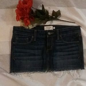 Abercrombie and fitch jean skirt size 0